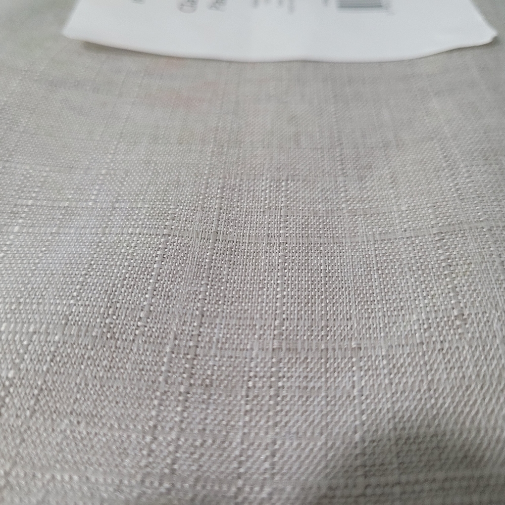 Solid Curtain Panel Pair in Beige 52x96 - Picture 2 of 2